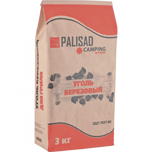 картинка Уголь березовый, 3 кг Россия Camping Palisad на СКС