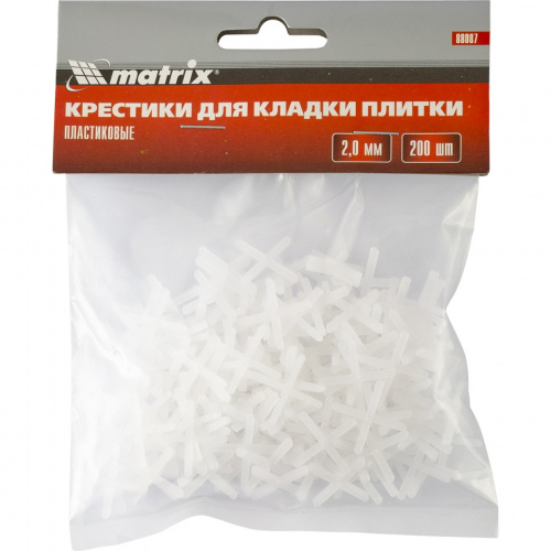 картинка Крестики, 2,0 мм, для кладки плитки, 200 шт Matrix на СКС картинка Крестики, 2,0 мм, для кладки плитки, 200 шт Matrix на СКС
