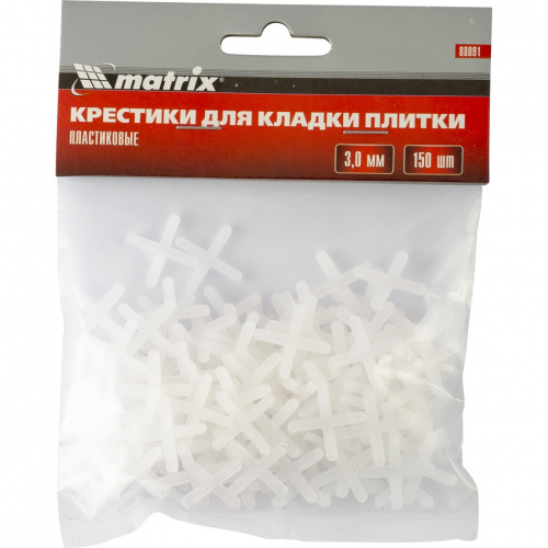 картинка Крестики, 3,0 мм, для кладки плитки, 150 шт Matrix на СКС картинка Крестики, 3,0 мм, для кладки плитки, 150 шт Matrix на СКС